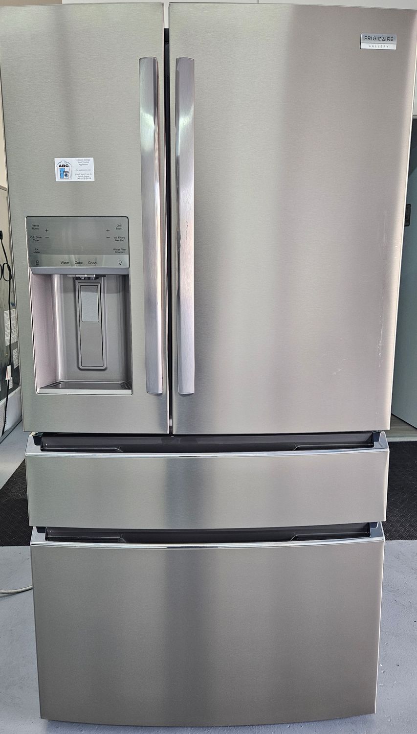 NEW! 26cu.ft. Frigidaire Gallery Standard-Depth 4-door French Door Refrigerator in Stainless Steel