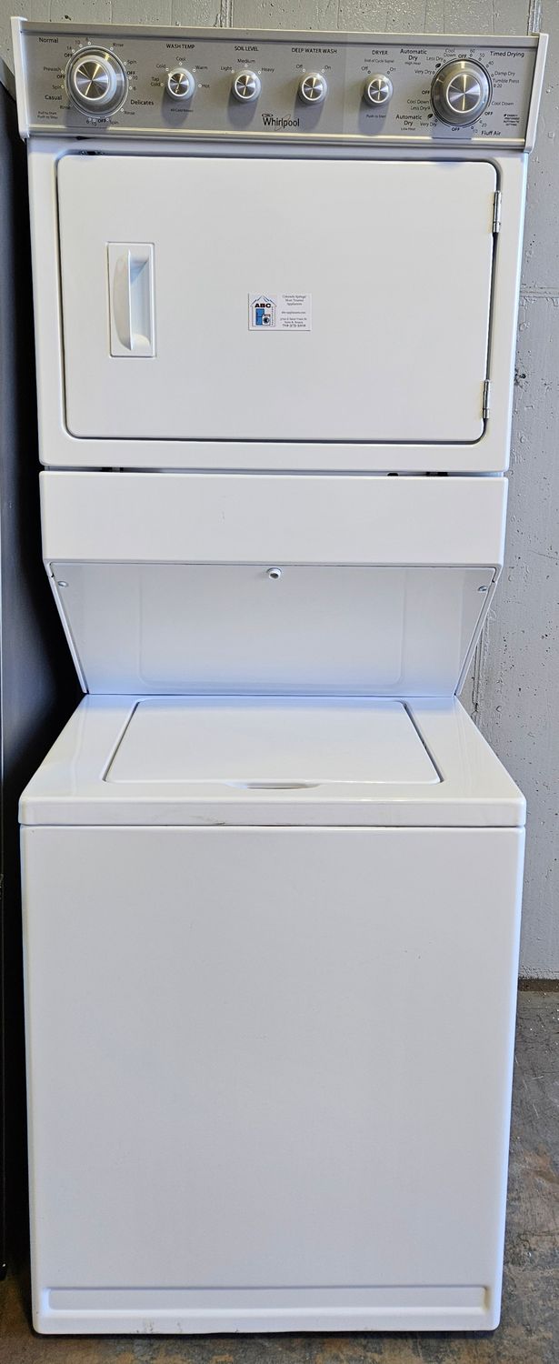 USED Whirlpool 27" Electric Laundry Center (2.7cu.ft. Washer and 5.9cu.ft. Dryer)