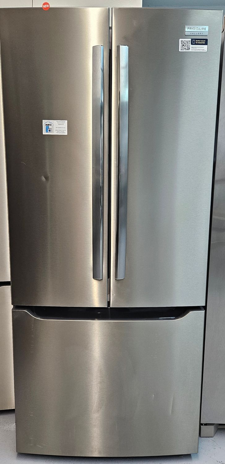 NEW! 20cu.ft. Frigidaire Gallery 30" French Door Refrigerator in Stainless Steel