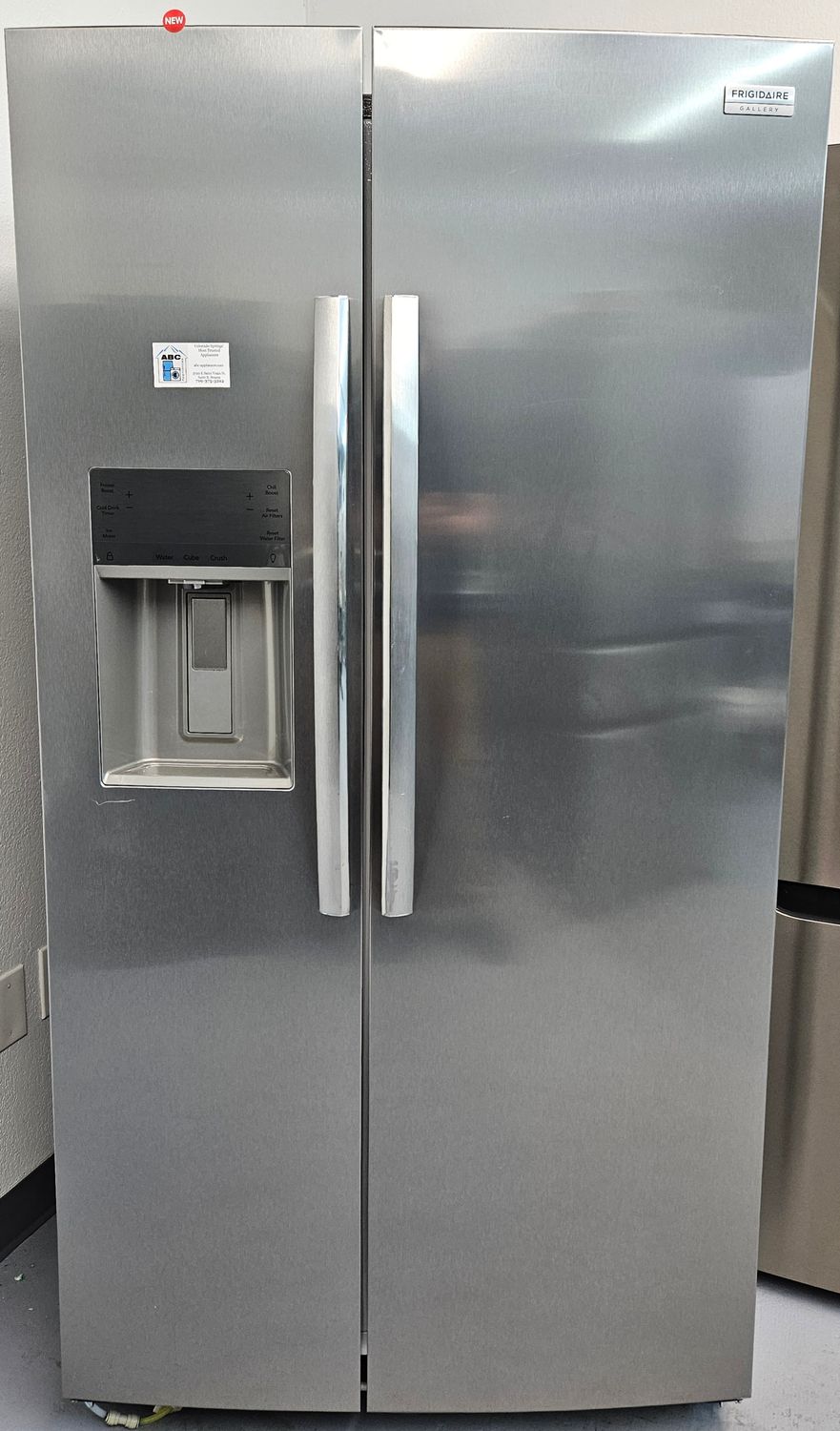 NEW! 26 cu.ft. Frigidaire Gallery Side-by-Side Refrigerator in Stainless Steel