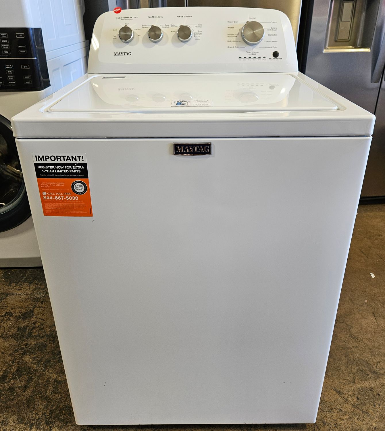 NEW! Maytag Top Load Washer (3.8cu.ft.)
