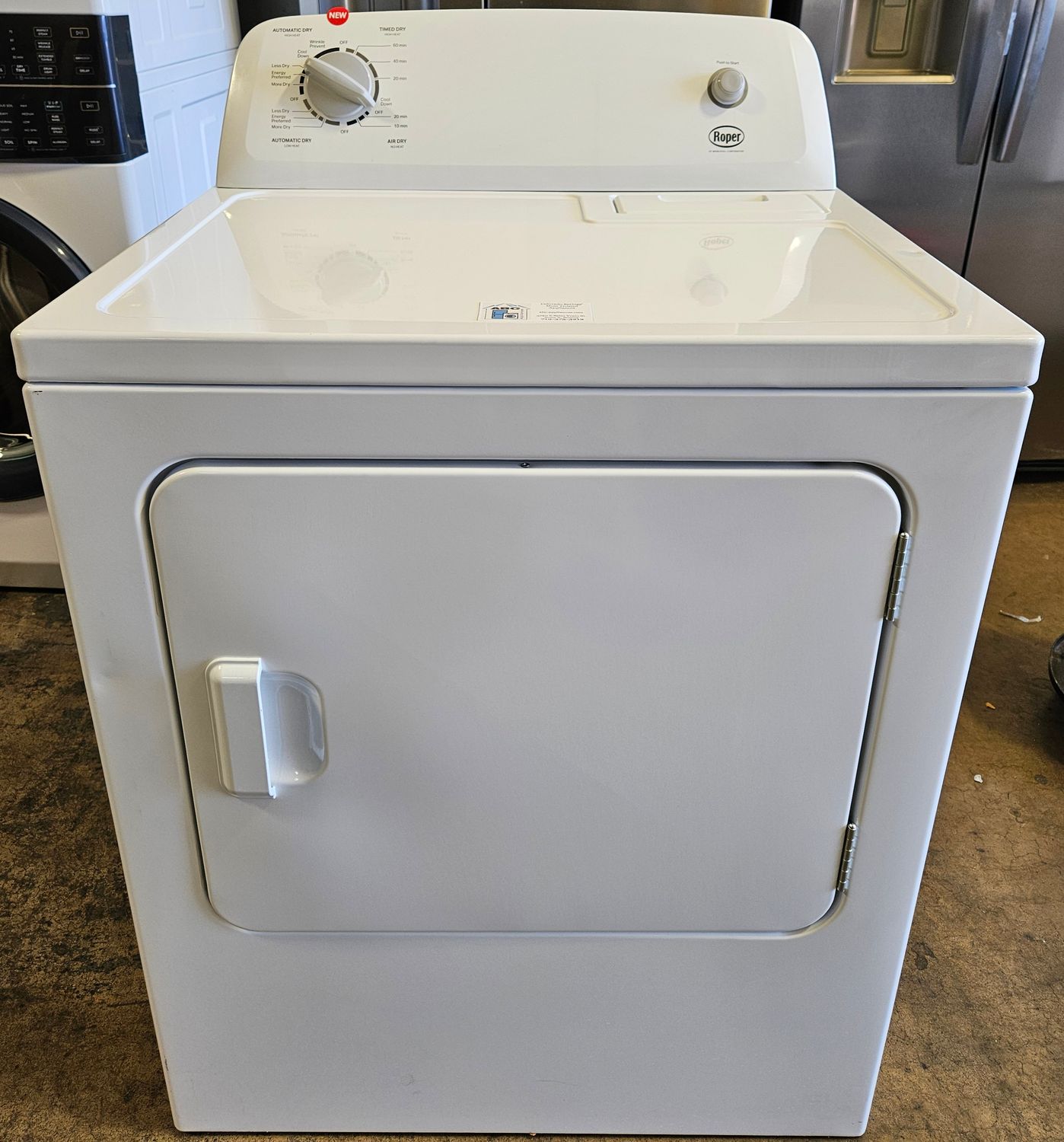 NEW! Roper Heavy Duty Large Capacity Electric Dryer (6.7cu.ft.)