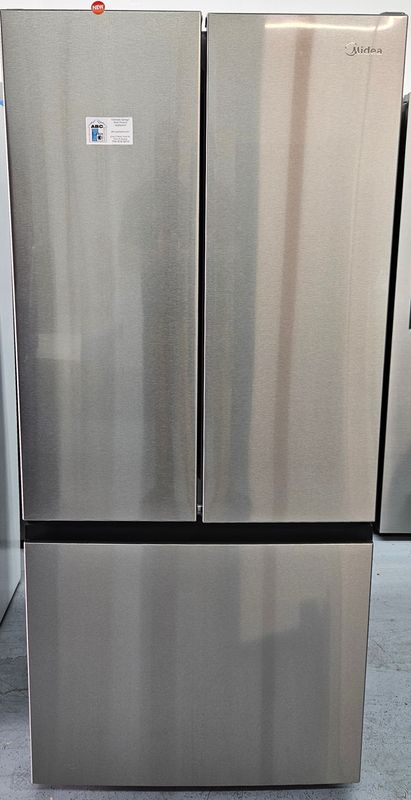 NEW! 18cu.ft. 30" Midea French Door Refrigerator in Stainless Steel