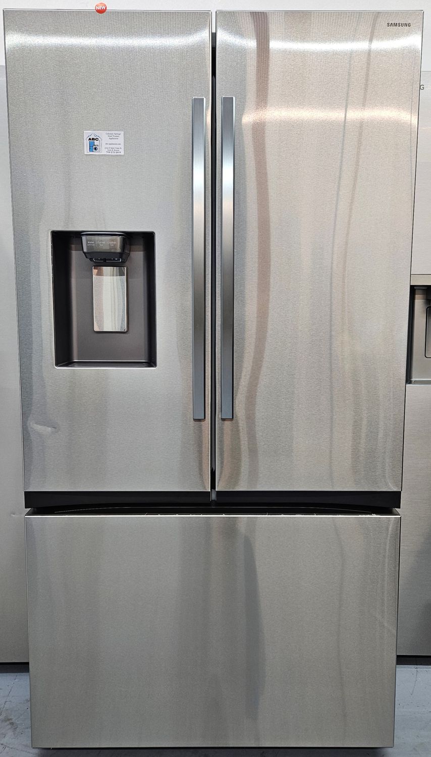 NEW! 26cu.ft. Samsung Bespoke 3-Door French Door Refrigerator in Stainless Steel