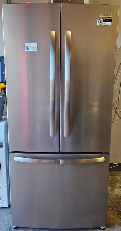 NEW! 18cu.ft. Frigidaire Counter-Depth French Door Refrigerator in Stainless Steel