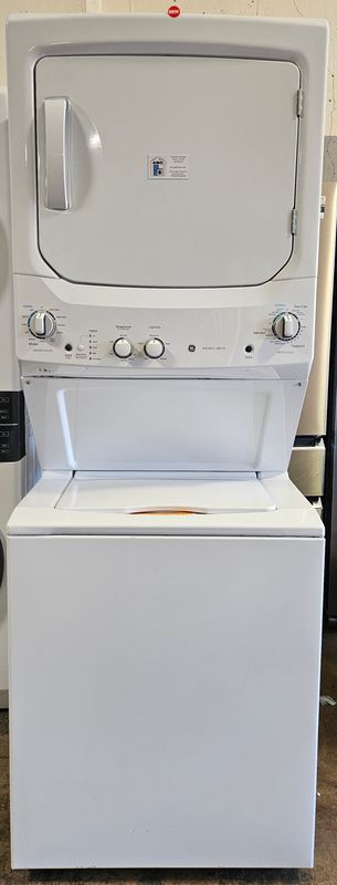 NEW! 27" GE Unitized Spacemaker Laundry Center (Washer 3.8cuft. and Electric Dryer 5.9cuft.)