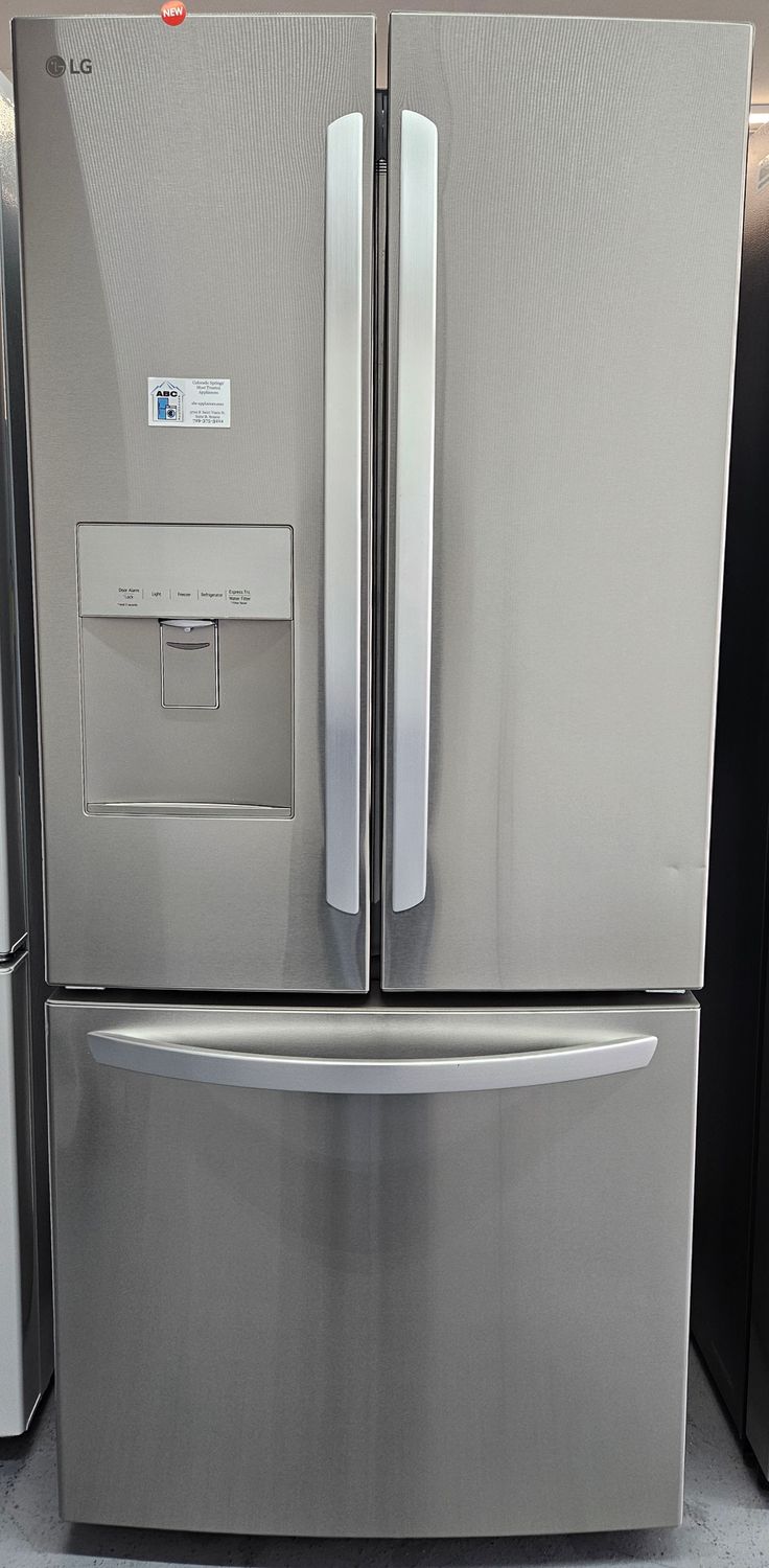 NEW! 22cu.ft. 30" Wide LG French Door Refrigerator in Stainless Steel