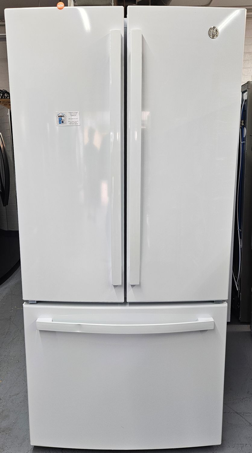 NEW! 24.7cu.ft. GE French Door Refrigerator in White