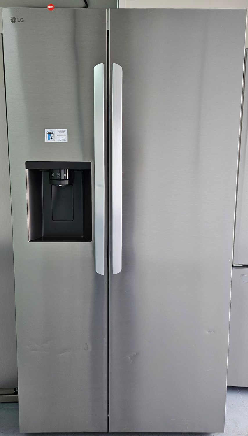 NEW! 27cu.ft. LG Standard-Depth Side-by-Side Refrigerator in Stainless Steel