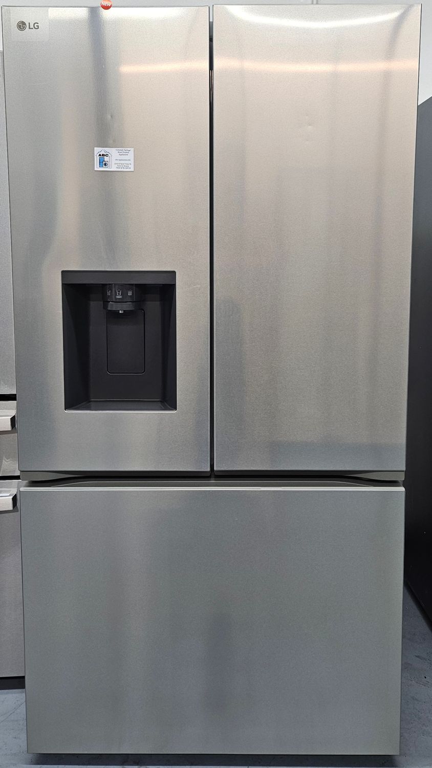 NEW! 26cu.ft. LG Counter-Depth French Door Refrigerator in Stainless Steel