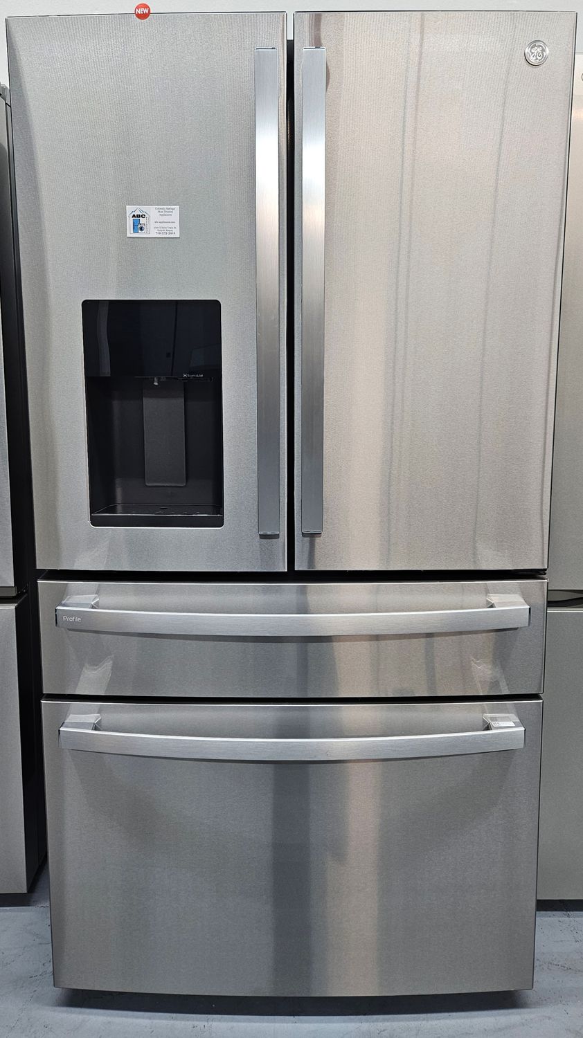 NEW! 27.9cu.ft. GE Profile Four-Door French-Door Refrigerator in Stainless Steel