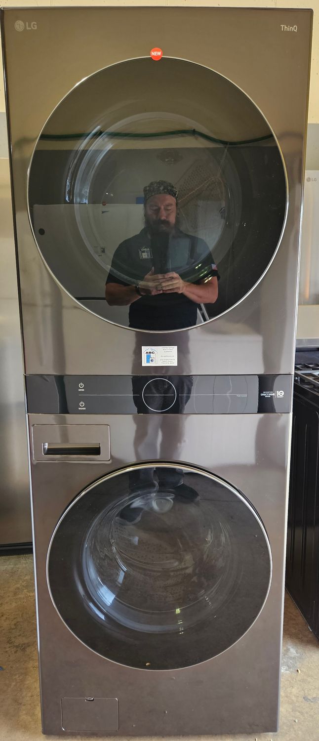 NEW! Single Unit Front Load LG WashTower™ with Center Control™ 4.5cu.ft. Washer and 7.4cu.ft Dryer