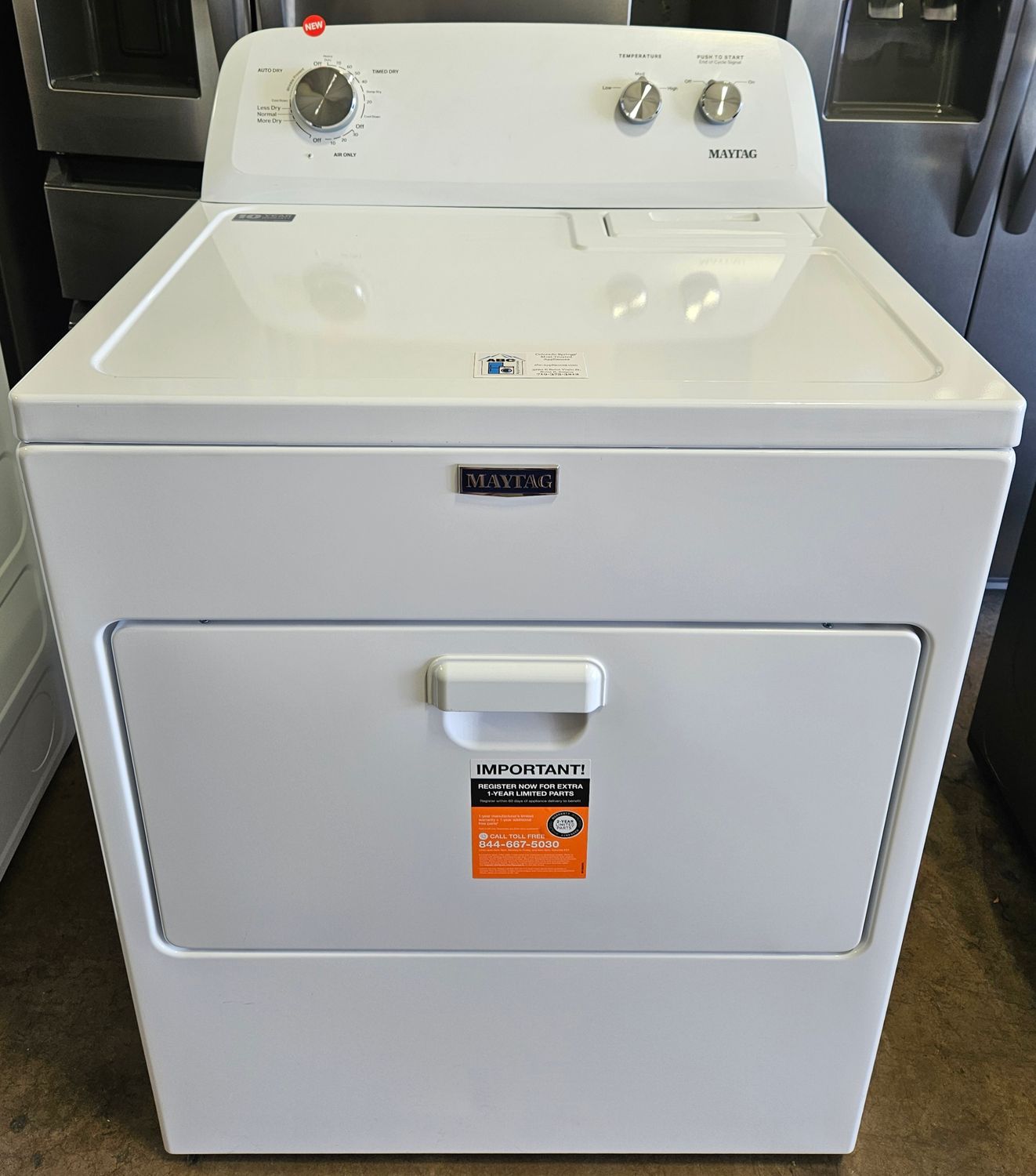 NEW! Maytag Heavy Duty Large Capacity Electric Dryer (7.0cu.ft.)