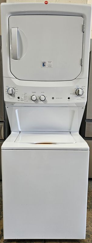NEW! 27" GE Unitized Spacemaker Laundry Center (Washer 3.8cuft. and Electric Dryer 5.9cuft.)