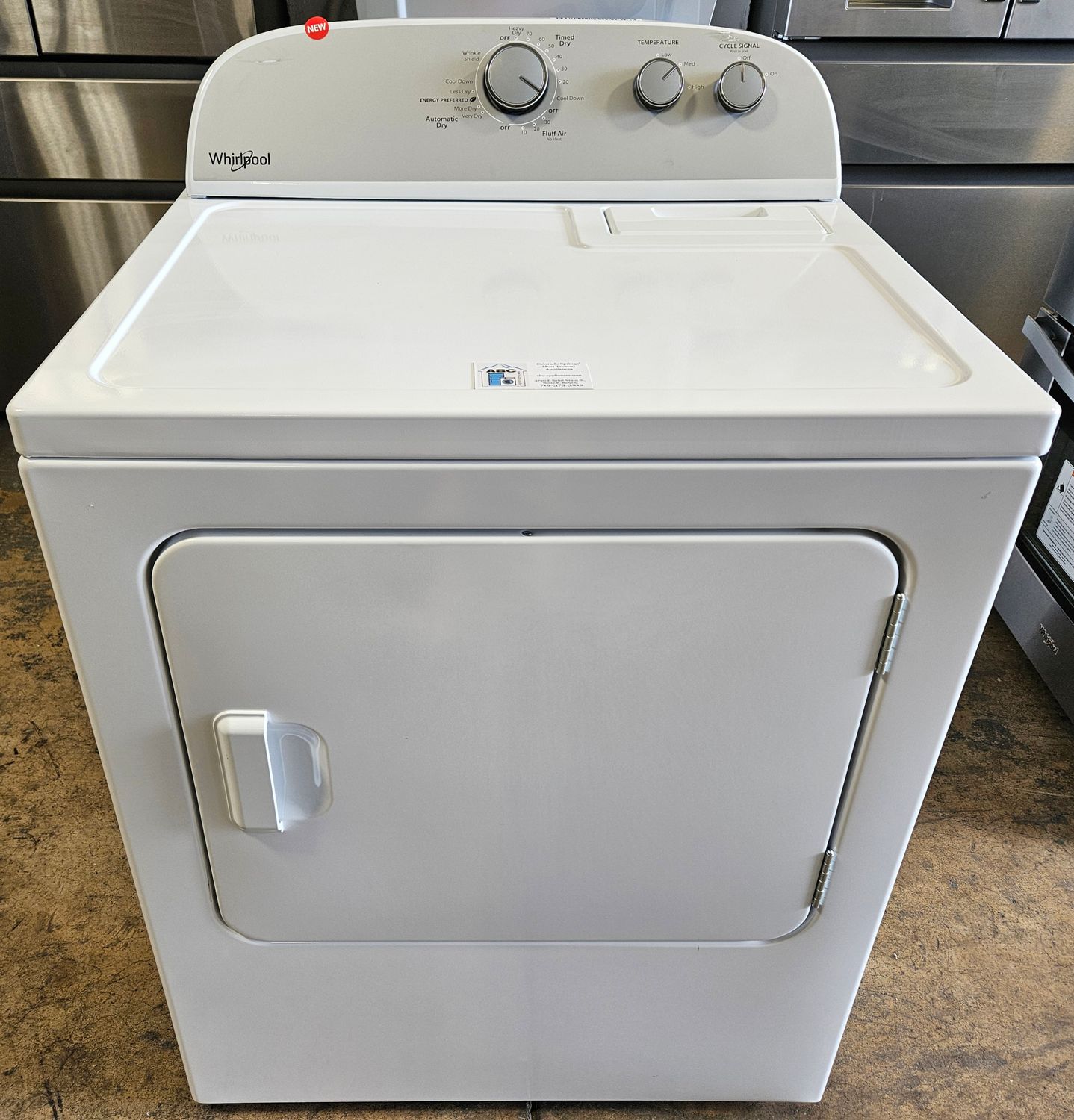 NEW! Whirlpool Heavy Duty Large Capacity Electric Dryer (7.0cu.ft.)