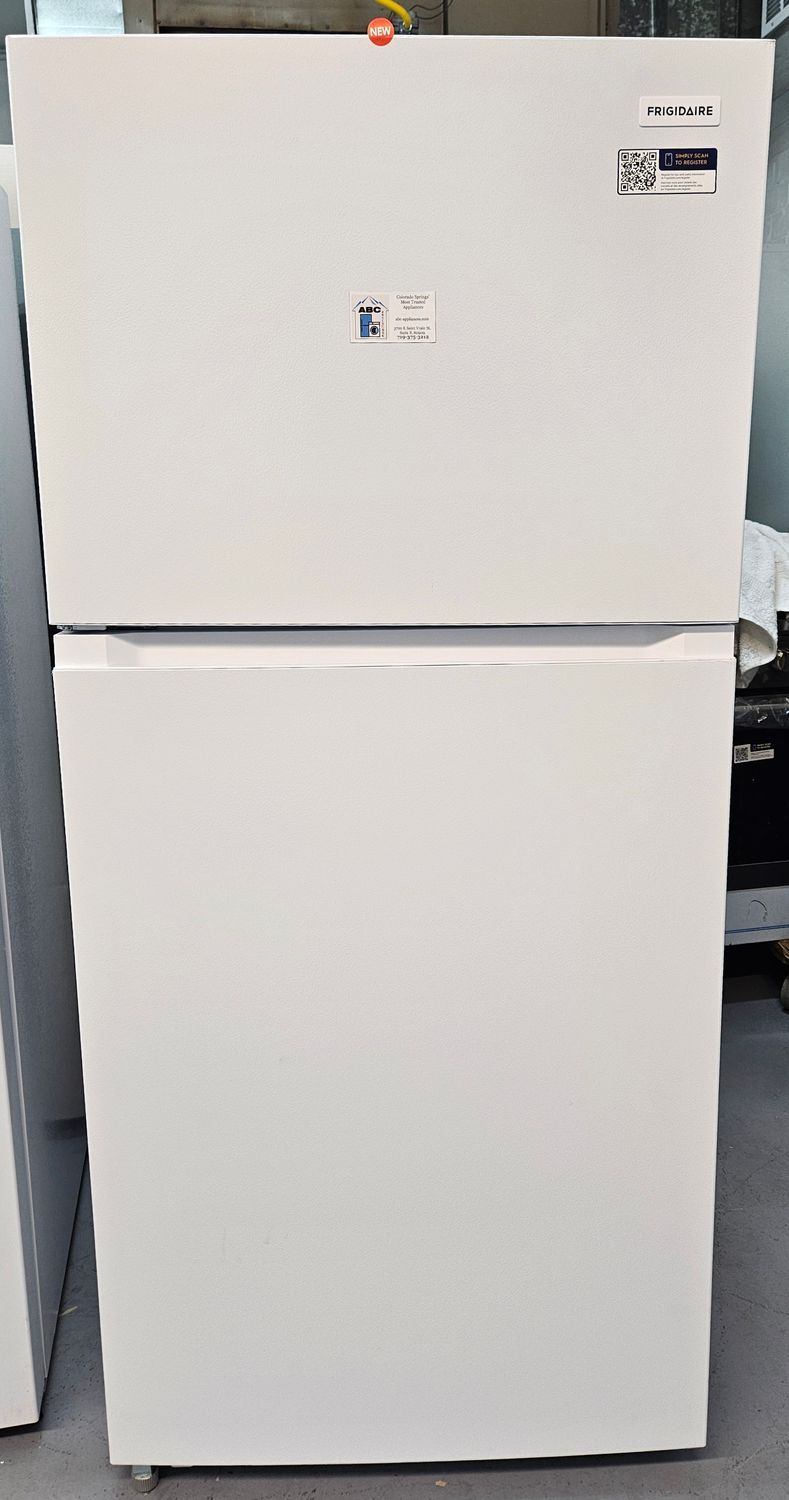 NEW! 19cu.ft. Frigidaire Garage Ready Top Freezer Refrigerator in White