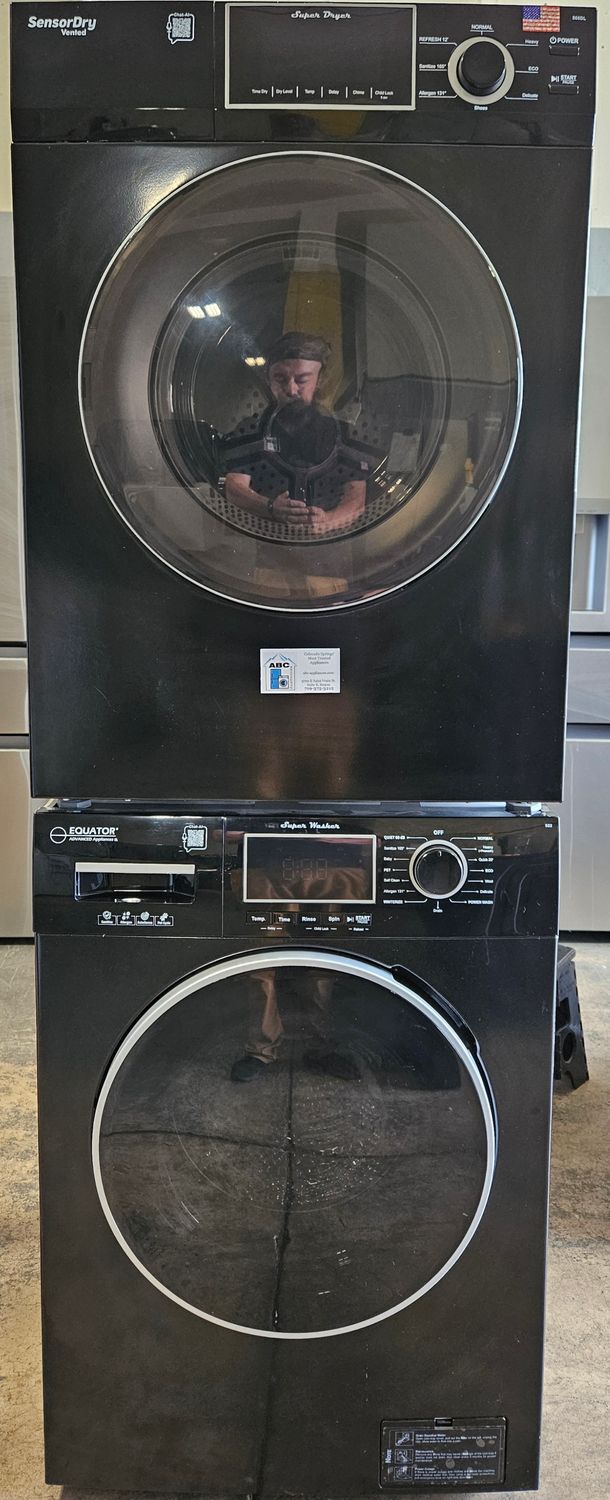 USED Equator Front Load Washer (1.6cu.ft.) &amp; Electric Dryer (3.1cu.ft.)