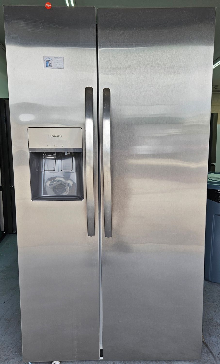 NEW! 26 cu.ft. Frigidaire Side-by-Side Refrigerator in Stainless Steel