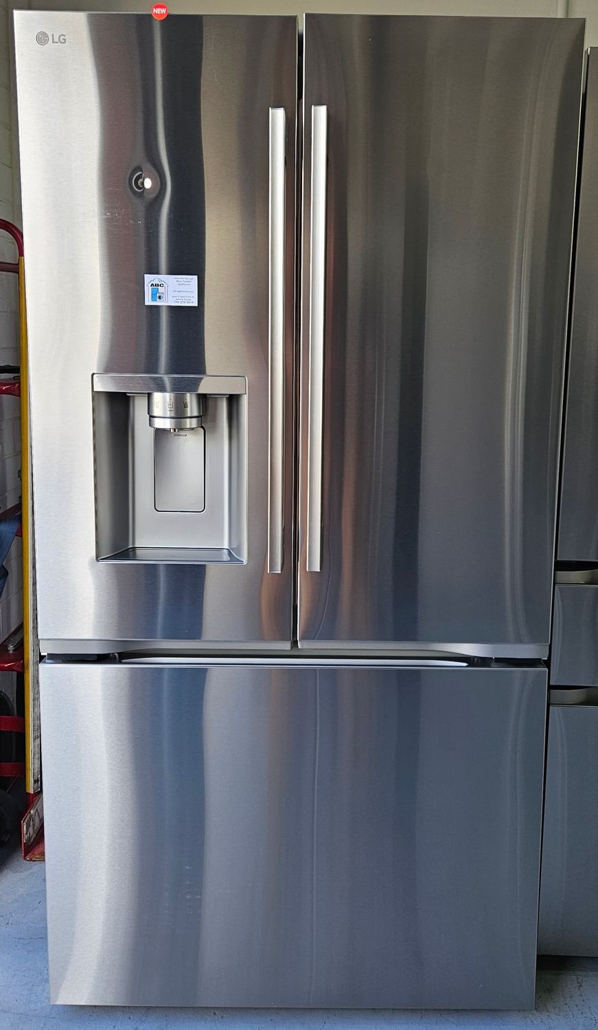 NEW! 24cu.ft. LG Counter Depth 3-Door French Door Refrigerator in Stainless Steel
