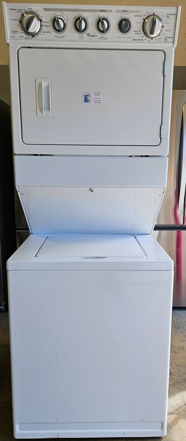 USED Whirlpool 27" Electric Laundry Center (2.5cu.ft. Washer and 5.9cu.ft. Dryer)