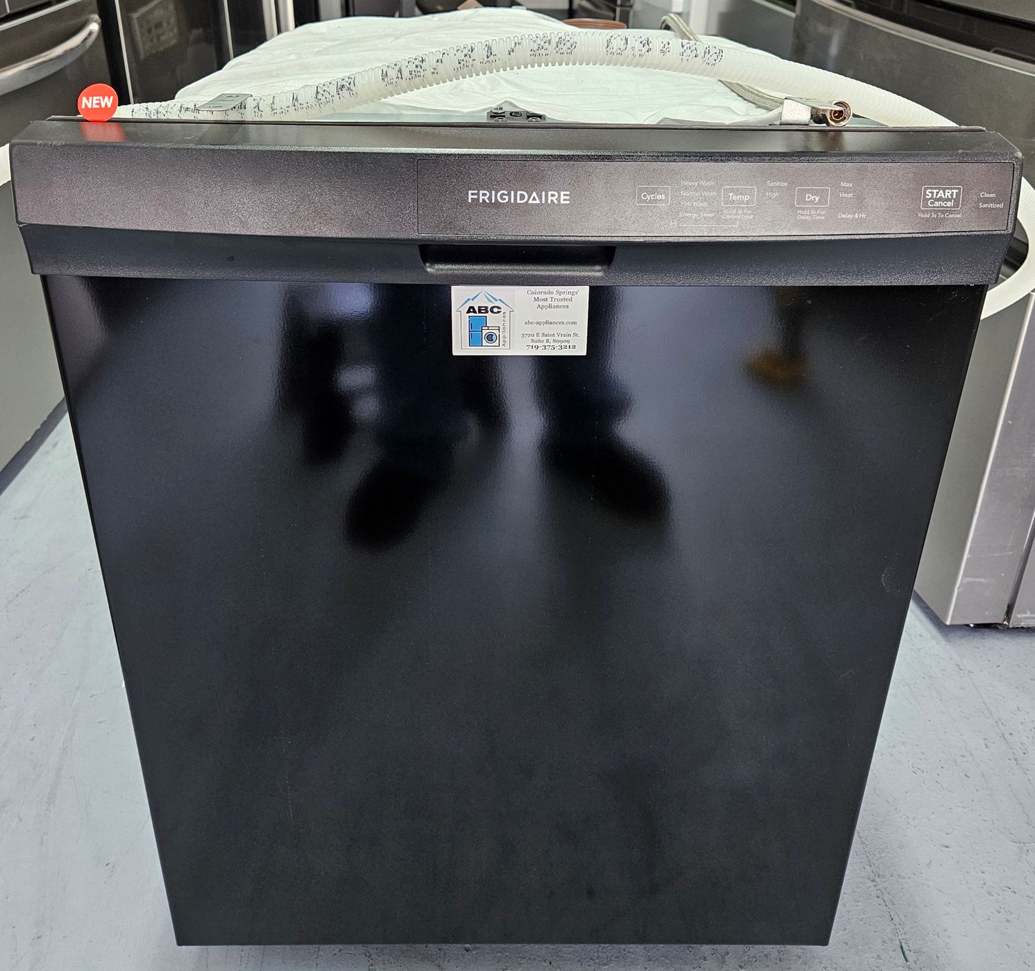 NEW! 24" Frigidaire Black Built-In Electric Dishwasher