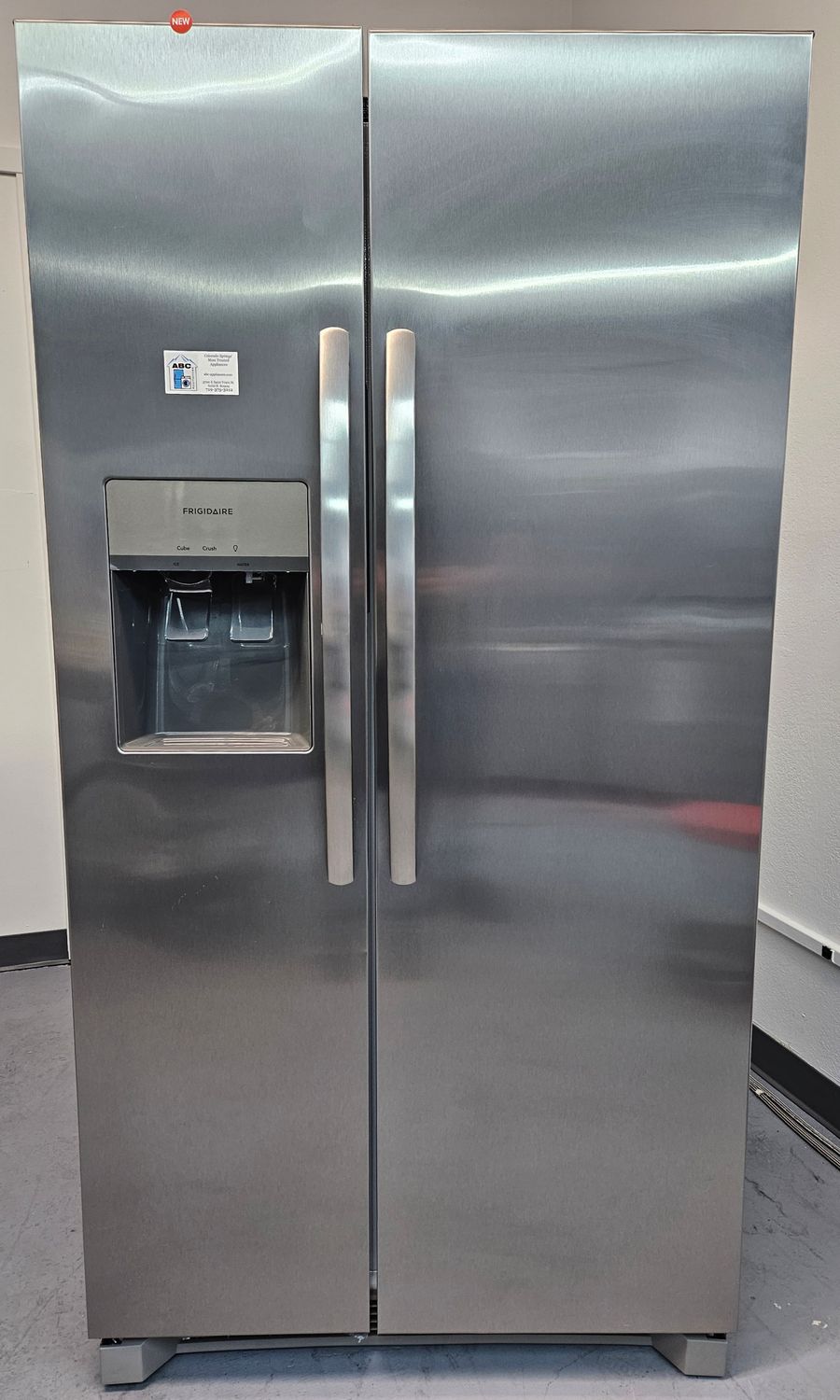 NEW! 26 cu.ft. Frigidaire Side-by-Side Refrigerator in Stainless Steel