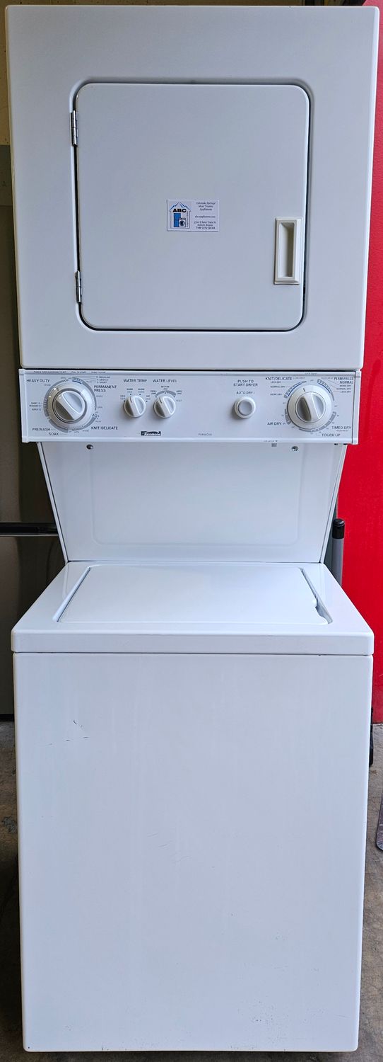 USED 24" Stackable Kenmore Laundry Center w/ Electric Dryer
