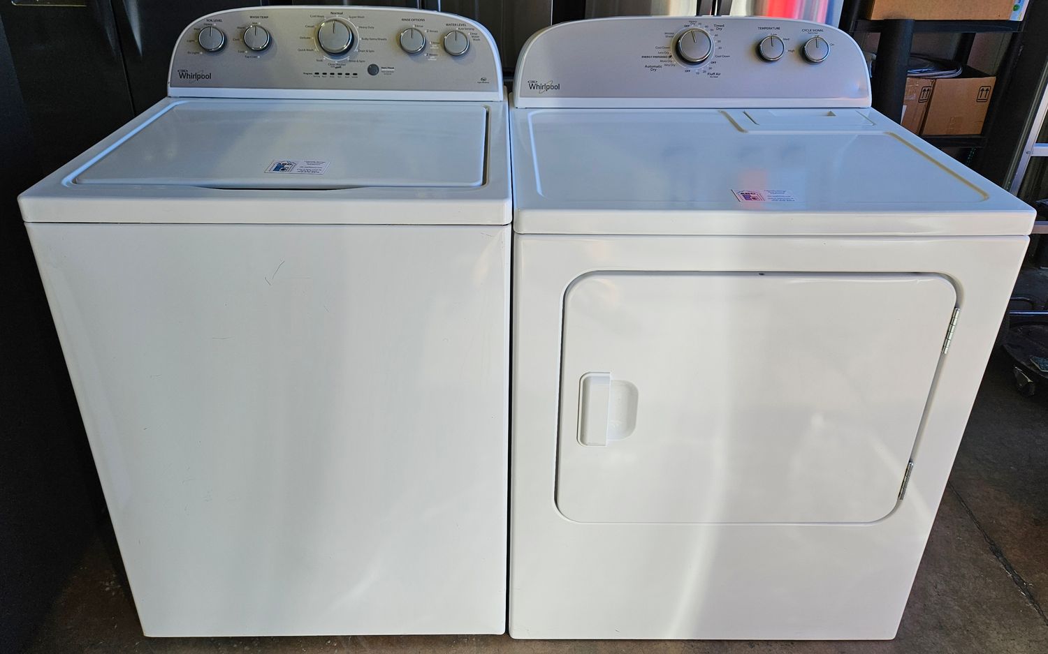 USED Whirlpool Top Load Washer (3.5cu.ft.) &amp; Large Capacity Electric Dryer (7.0cu.ft.)