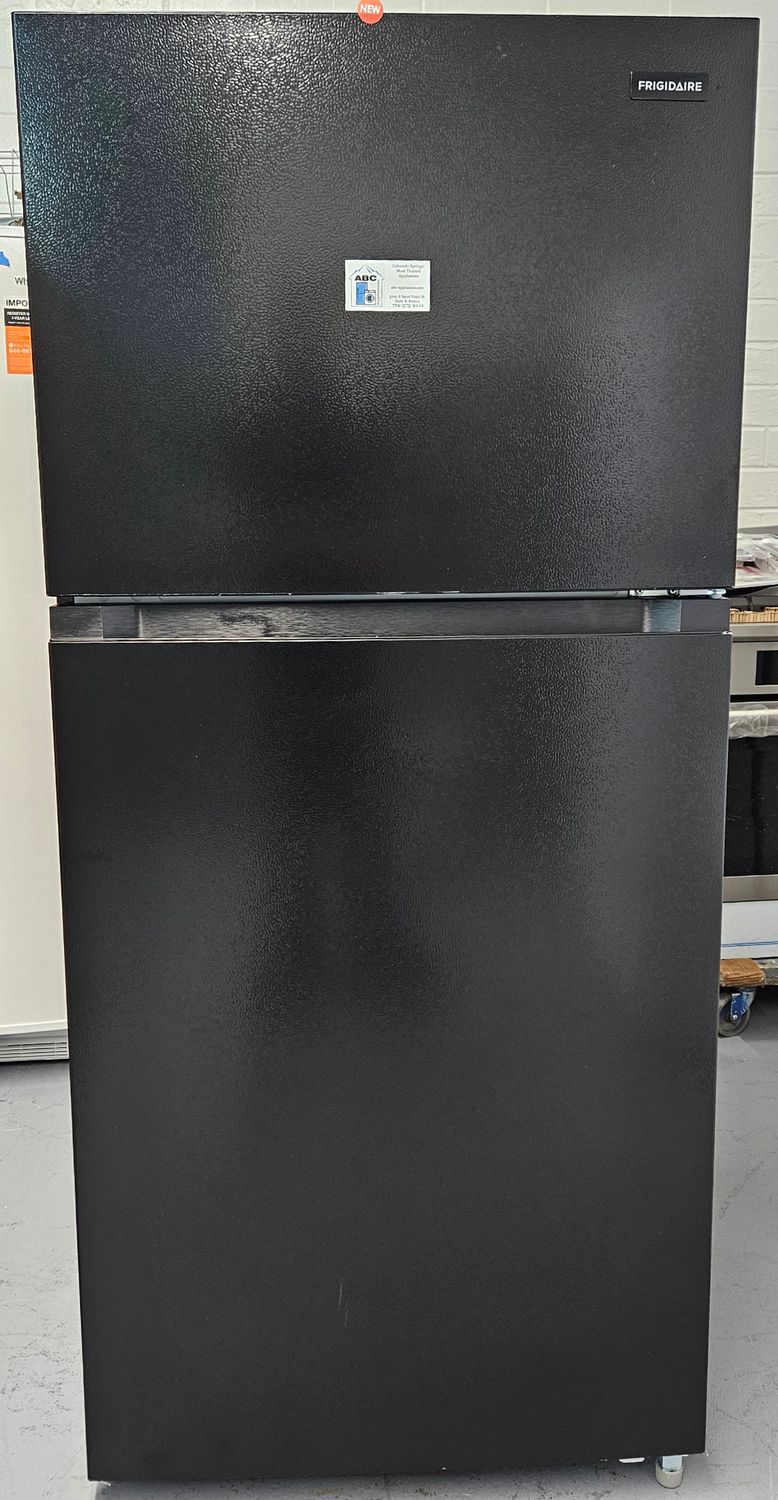 NEW! 19cu.ft. Frigidaire Garage Ready Top Freezer Refrigerator in Black