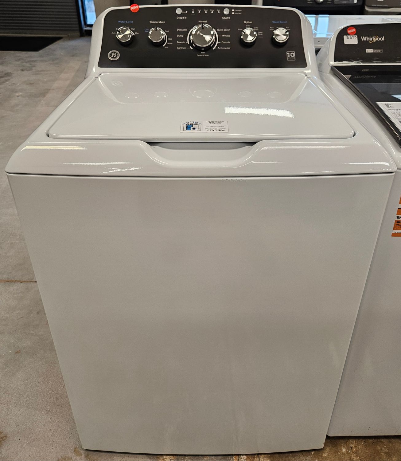 NEW! GE Top Load Washer (4.5cu.ft.)