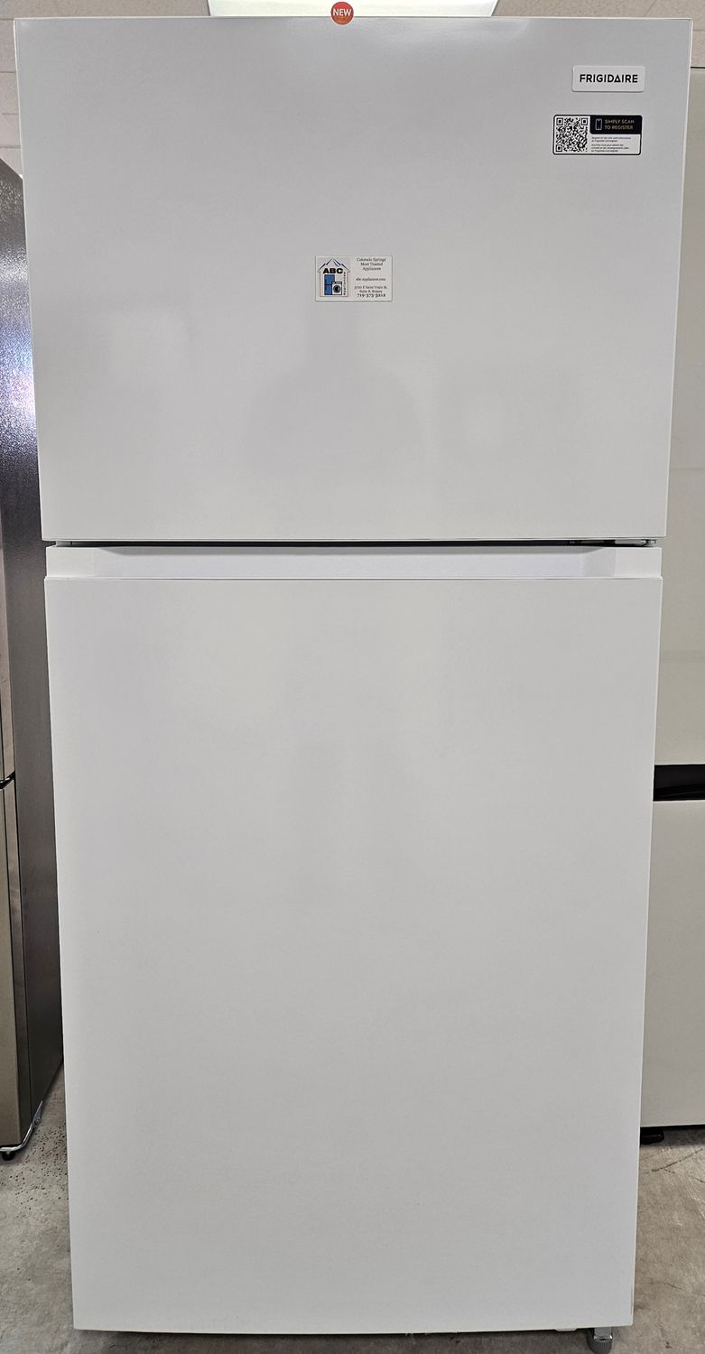 NEW! 19cu.ft. Frigidaire Garage-Ready Top Freezer Refrigerator in White