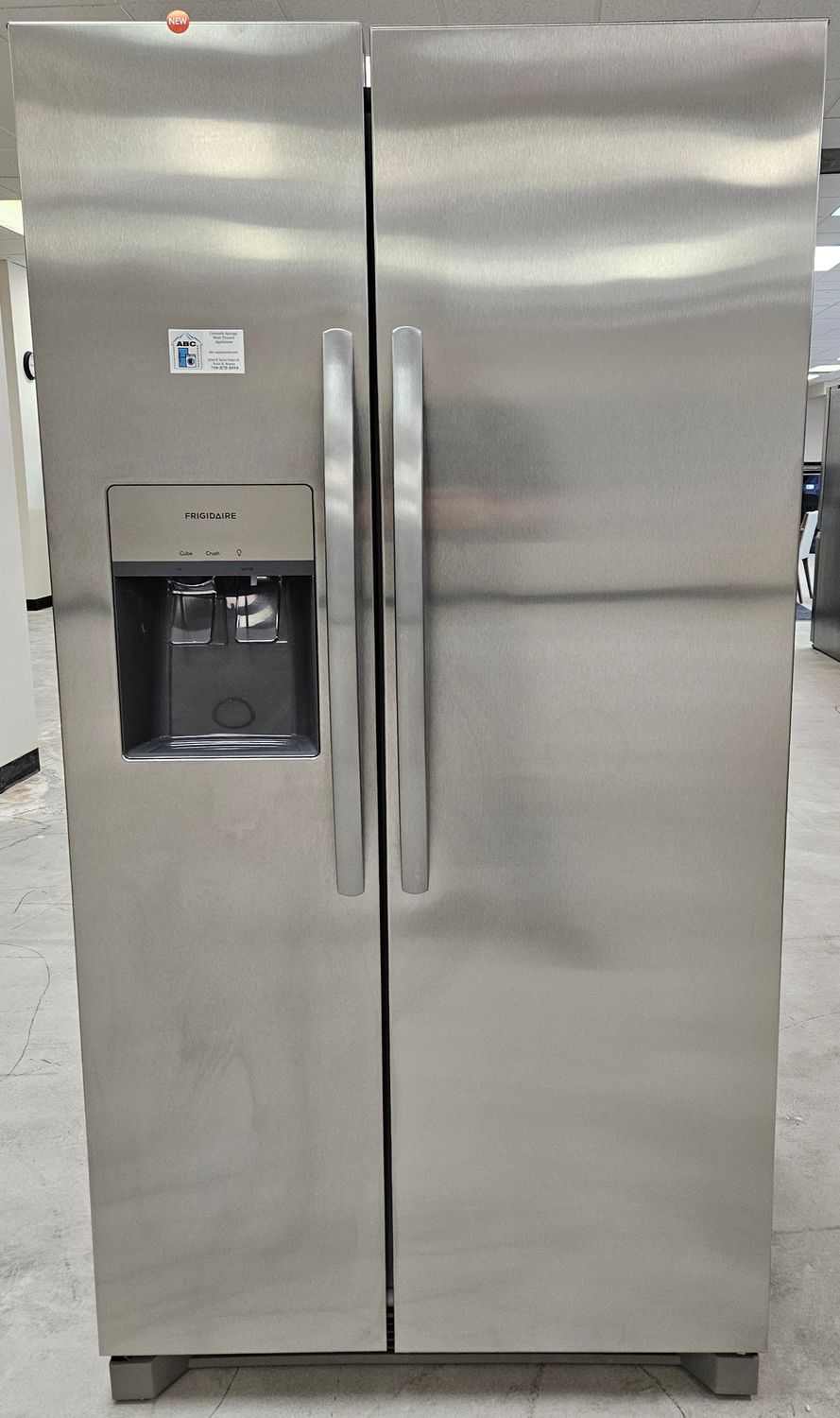 NEW! 26 cu.ft. Frigidaire Side-by-Side Refrigerator in Stainless Steel