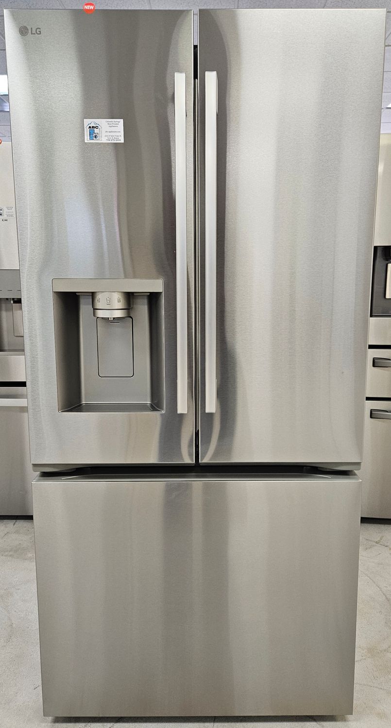 NEW! 20cu.ft. LG 33" Wide Counter-Depth French Door Refrigerator in Stainless Steel