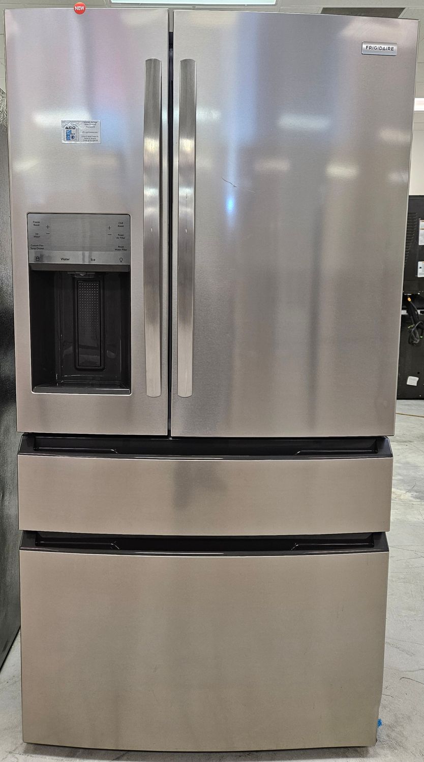 NEW! 26cu.ft. Frigidaire Standard-Depth 4-Door French Door Refrigerator in Stainless Steel