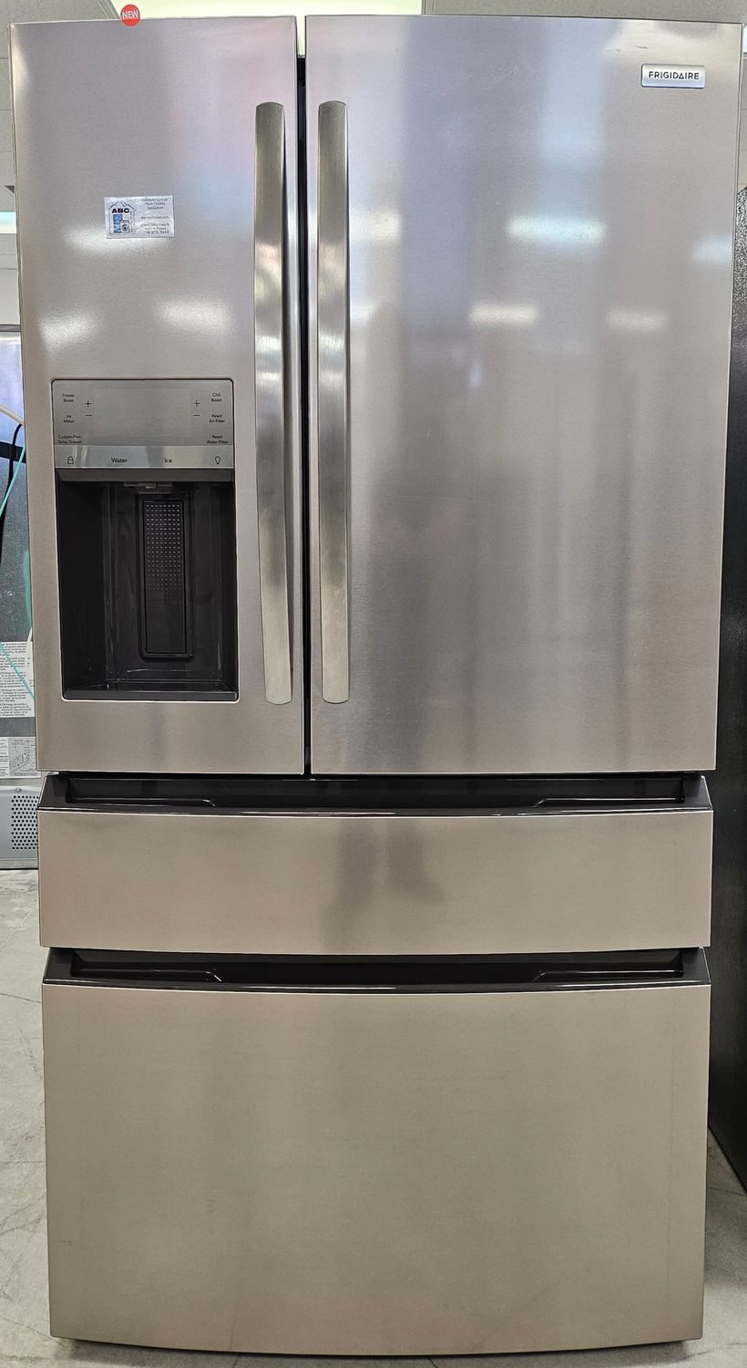 NEW! 26cu.ft. Frigidaire Standard-Depth 4-Door French Door Refrigerator in Stainless Steel