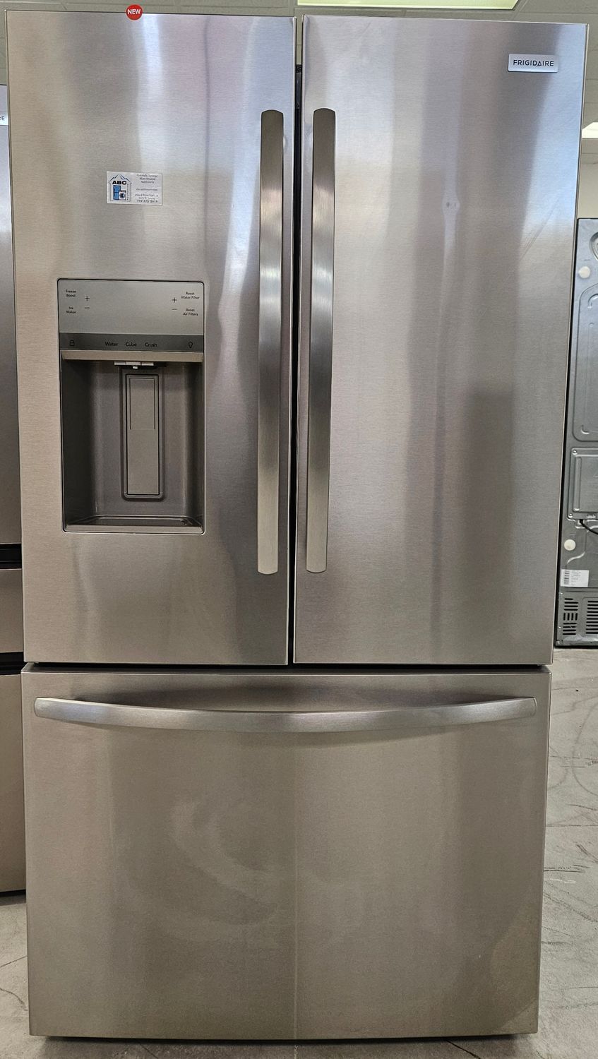 NEW! 28cu.ft. Frigidaire Standard-Depth French Door Refrigerator in Stainless Steel