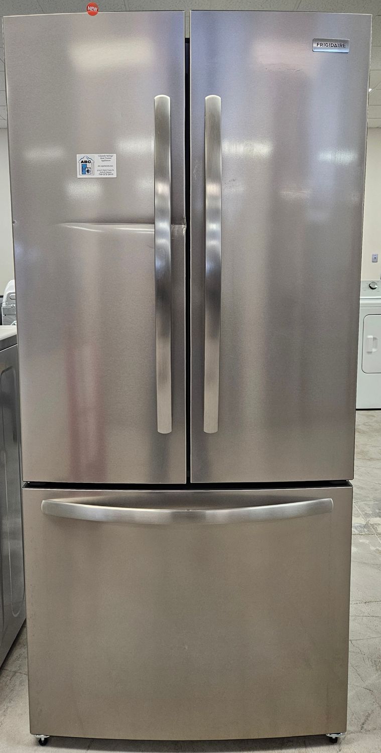 NEW! 18cu.ft. Frigidaire Counter-Depth French Door Refrigerator in Stainless Steel