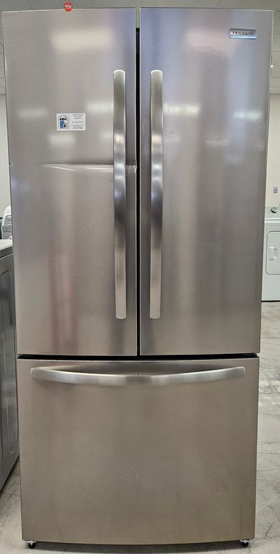NEW! 18cu.ft. Frigidaire Counter-Depth French Door Refrigerator in Stainless Steel