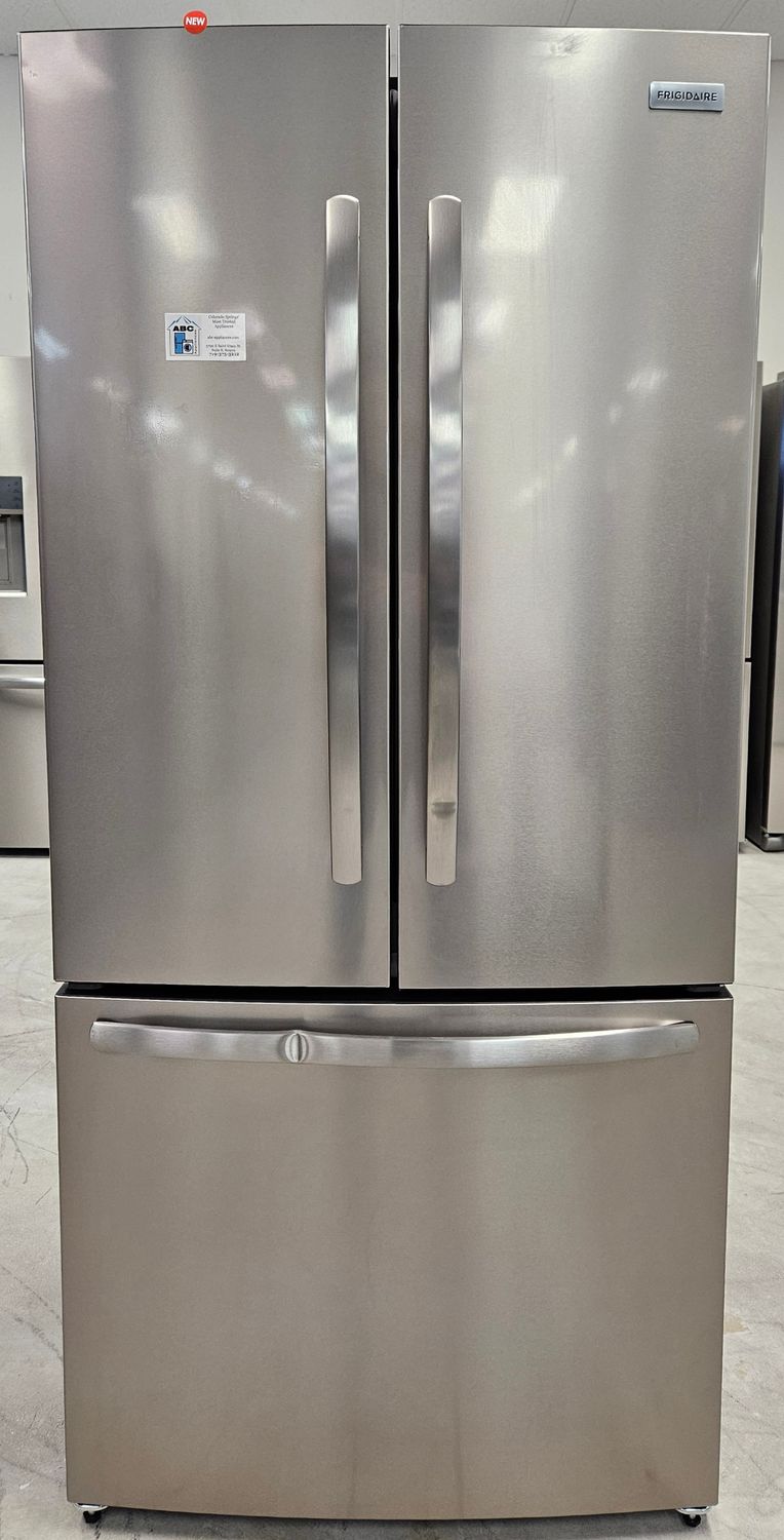 NEW! 18cu.ft. Frigidaire Counter-Depth French Door Refrigerator in Stainless Steel
