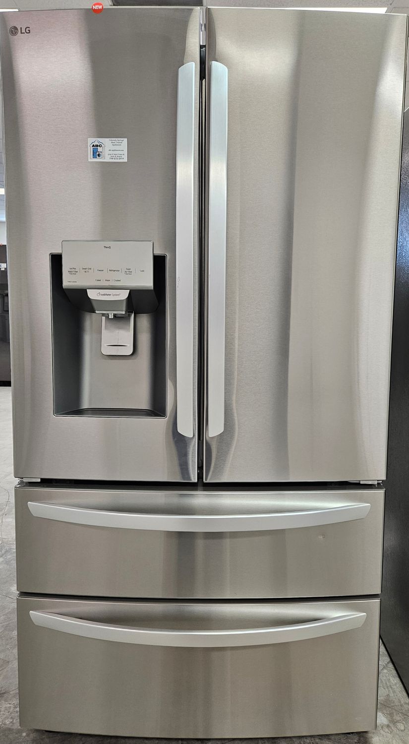 NEW! 28cu.ft. LG Double Freezer French Door Refrigerator in Stainless Steel