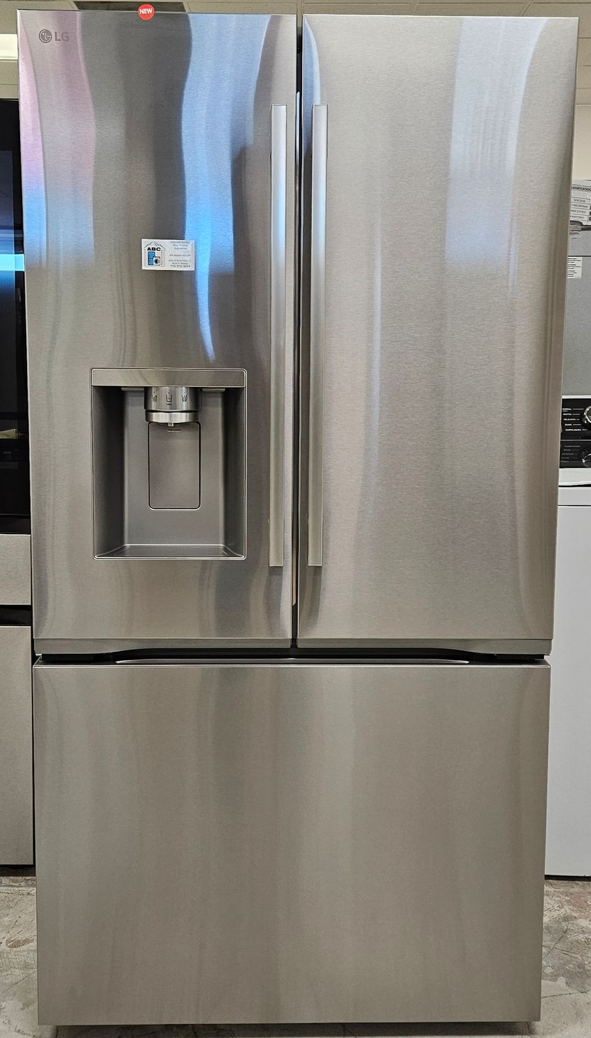 NEW! 24cu.ft. LG Counter Depth 3-Door French Door Refrigerator in Stainless Steel