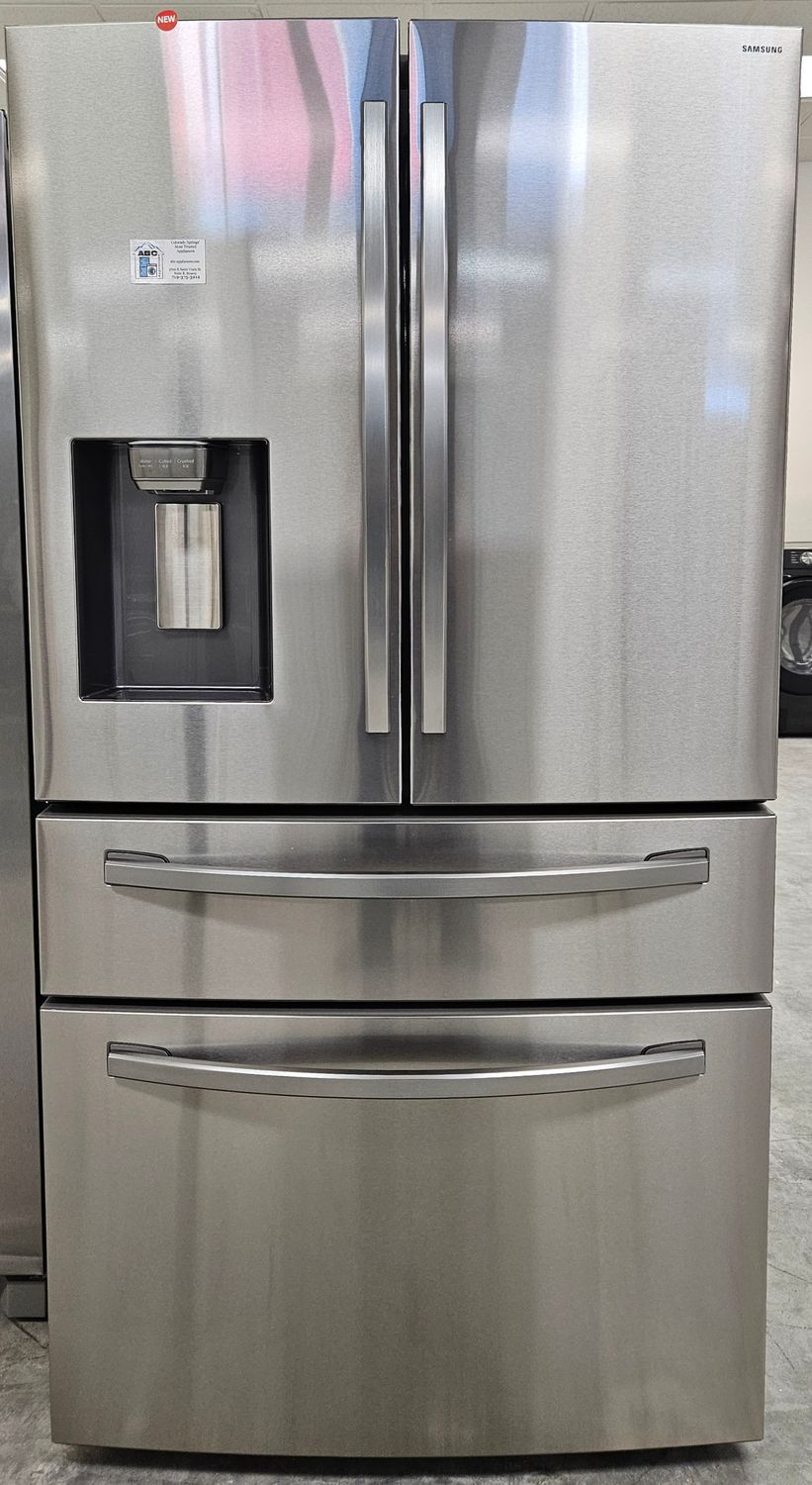 NEW! 28cu.ft. Samsung 4-Door French Door Refrigerator in Stainless Steel
