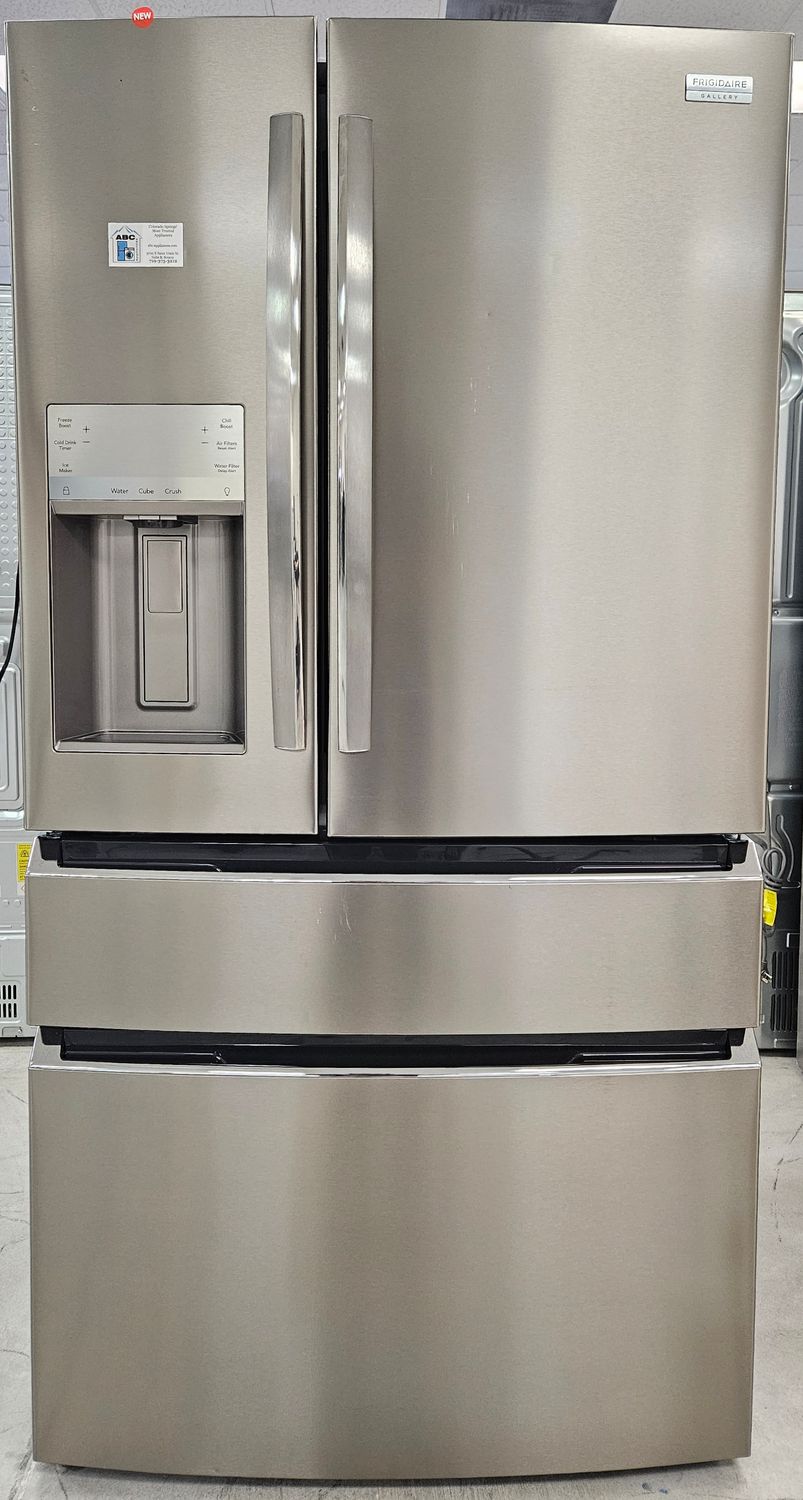 NEW! 22cu.ft. Frigidaire Gallery Counter-Depth 4-Door French Door Refrigerator in Stainless Steel
