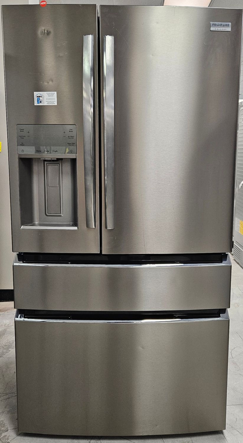 NEW! 22cu.ft. Frigidaire Gallery Counter-Depth 4-Door French Door Refrigerator in Stainless Steel