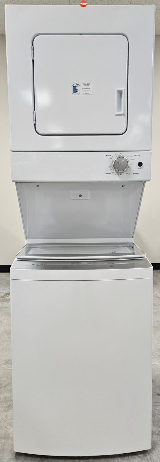 NEW! Whirlpool 24" Electric Laundry Center (1.6cu.ft. Washer and 3.4cu.ft. Electric Dryer)