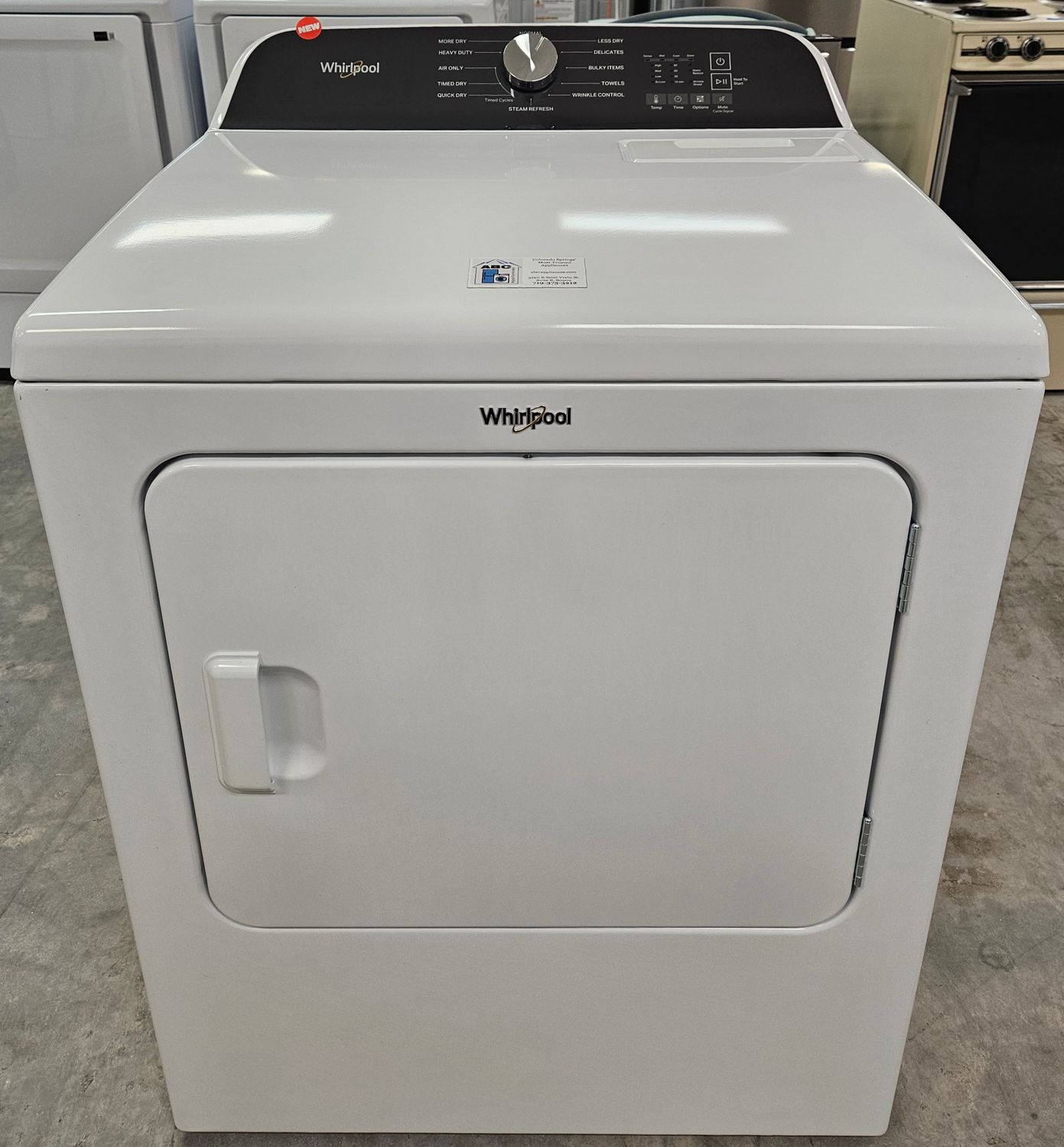 NEW! Whirlpool Heavy Duty Large Capacity Electric Dryer (7.0cu.ft.)