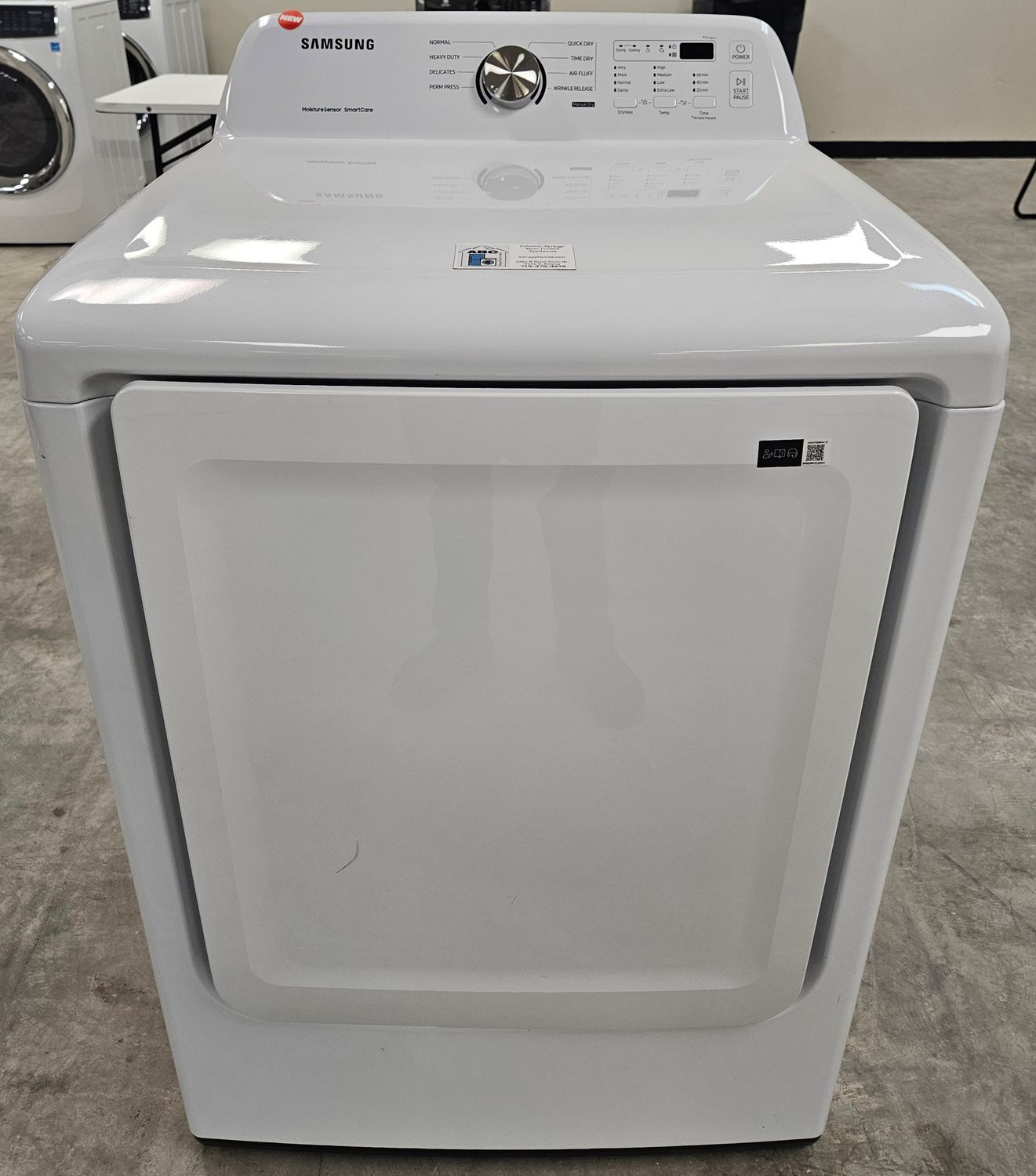 NEW! Samsung Heavy Duty Large Capacity Electric Dryer (7.2cu.ft.)