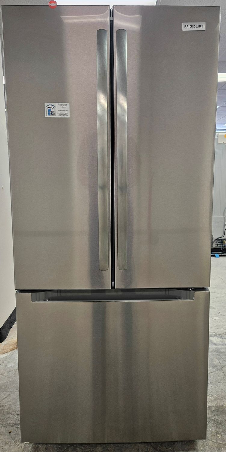 NEW! 30" 18cu.ft. Frigidaire Standard-Depth French Door Refrigerator in Stainless Steel