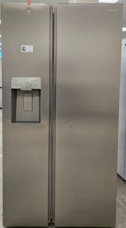 NEW! 29.1cu.ft. HiSense Side-by-Side Refrigerator in Stainless Steel