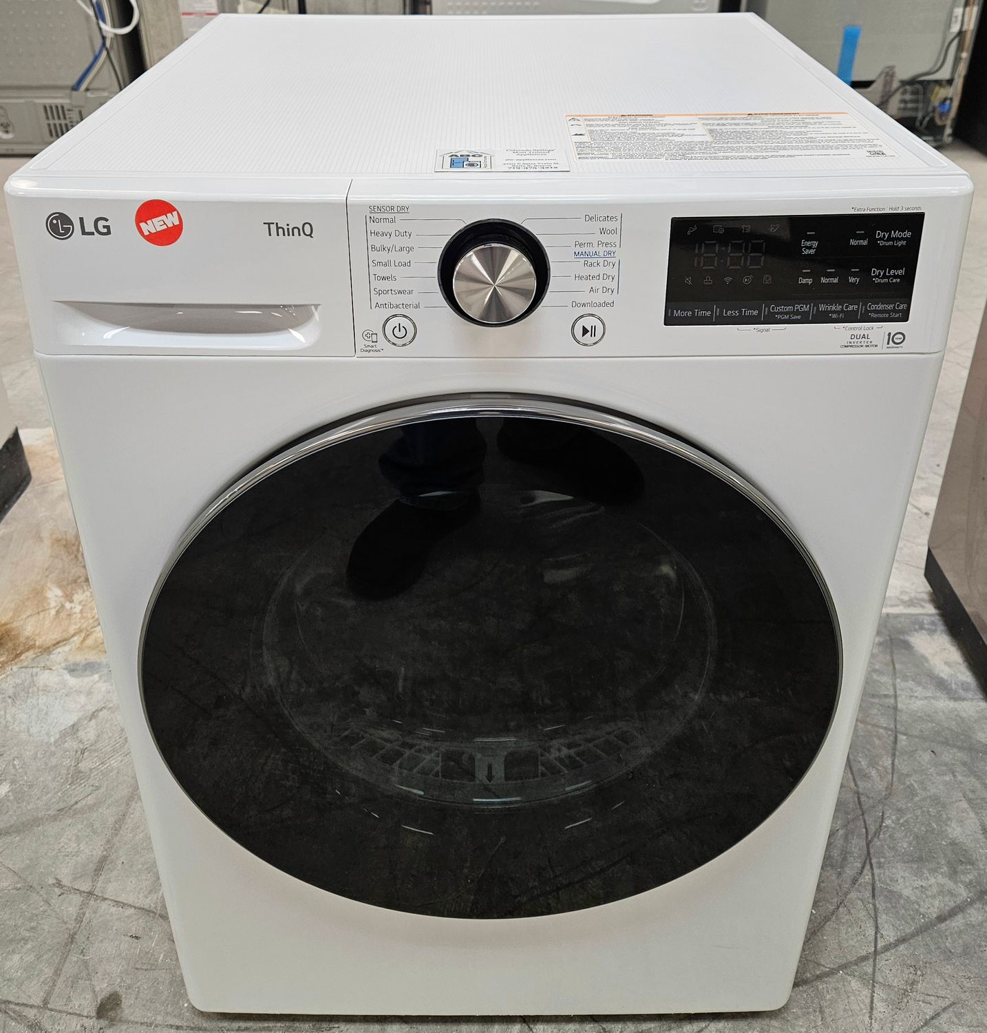 NEW! 24" LG Compact Front Load Ventless Electric Dryer (4.2cu.ft.)